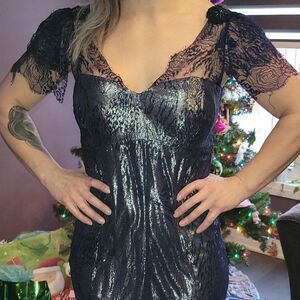 LORENA SARBU Blue Sheath Dress